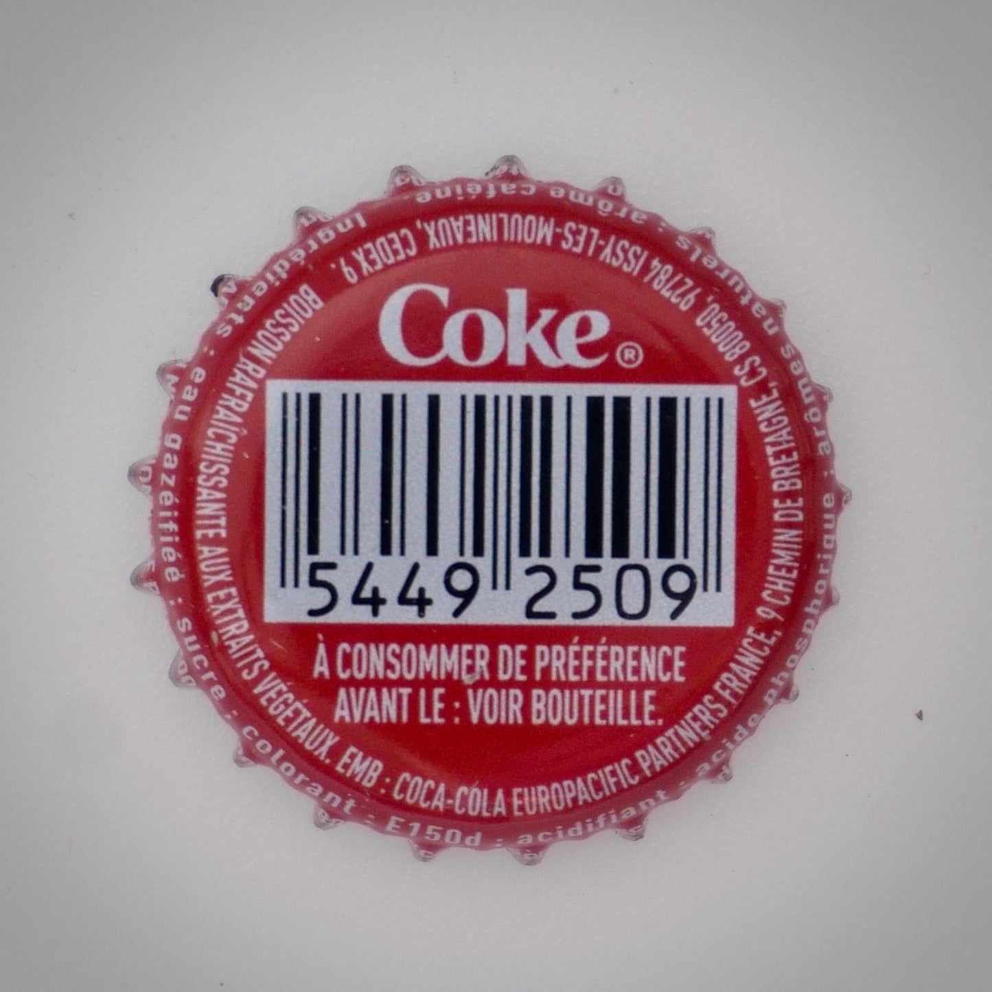 Coca Cola (Kronkorken - France Softs used 001)